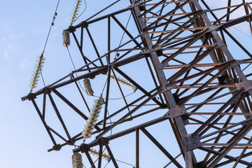 Part of the electric tower