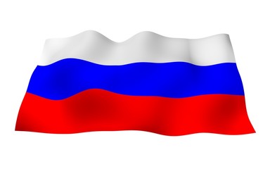 Waving flag of Brazil. Ordem e Progresso. Order and progress. Rio de Janeiro. South America. State symbol. 3D illustration