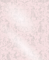 Vintage Damask ornament Vector background. Stylish patterns with stains decor. trendy pastelate pink colors