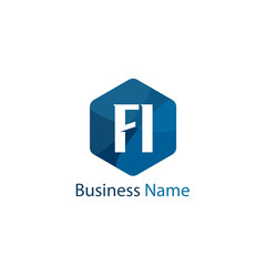 Initial Letter FI Logo Template Design
