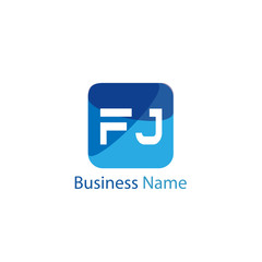 Initial Letter FJ Logo Template Design
