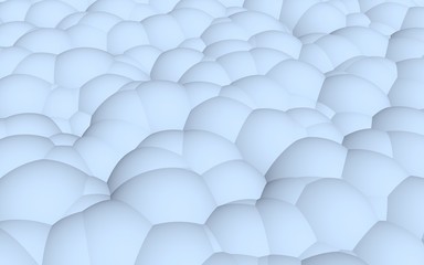 3d rendering picture of blue balls. Abstract wallpaper and background. 3D illustration
