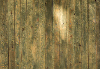 Weathered scratched grungy green wood background