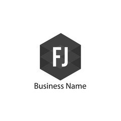 Initial Letter FJ Logo Template Design