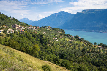 Tremosine, a small town in the hills above Lake Garda, Italy