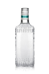 Bottle of silver tequila
