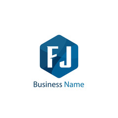 Initial Letter FJ Logo Template Design