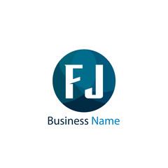 Initial Letter FJ Logo Template Design