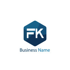 Obraz premium Initial Letter FK Logo Template Design