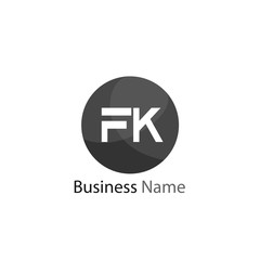 Fototapeta premium Initial Letter FK Logo Template Design