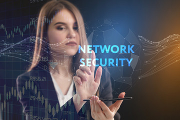 The concept of business, technology, the Internet and the network. A young entrepreneur working on...