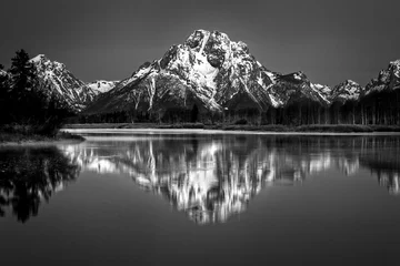 Keuken foto achterwand Tetongebergte Oxbow Bend Reflectie