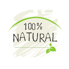 Natural product 100 bio healthy organic label and high quality product badges. Eco, 100 bio and natural food product icon. Emblems for cafe, packaging etc. Vector