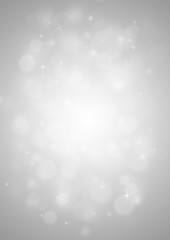 Grey sparkle rays lights with bokeh elegant show on stage abstract background. Dust sparks background.