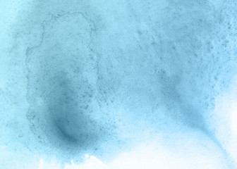 Blue abstract watercolor background.