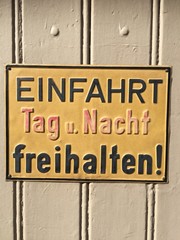 Fototapeta premium Schild 