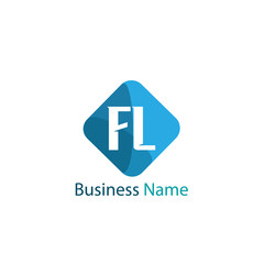 Initial Letter FL Logo Template Design