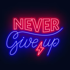 Never give up neon lettering on a dark background.