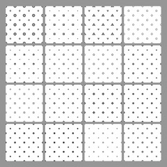 Abstract seamless geometric pattern background set eps10