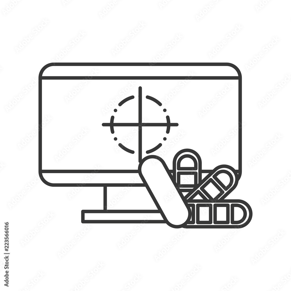 Poster computer color tone program graphic design
