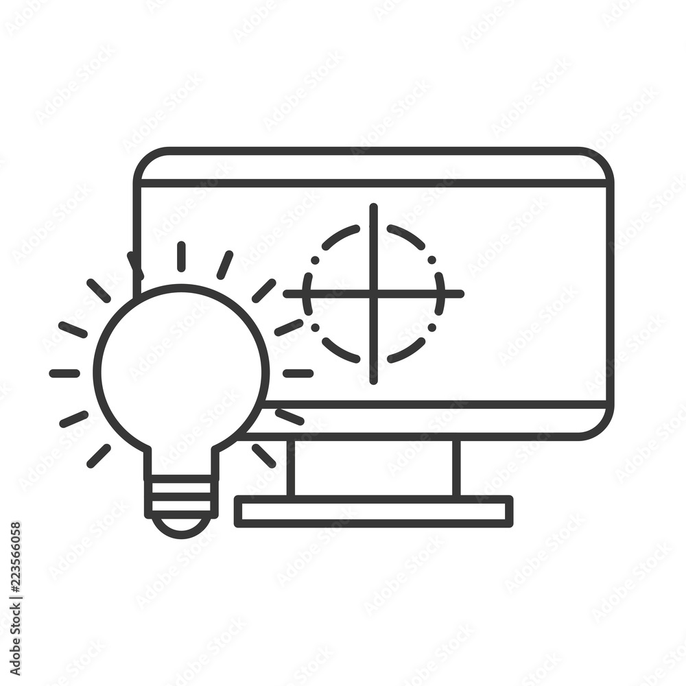 Canvas Prints graphic design computer bulb idea creativity