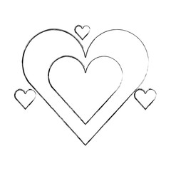 romantic love hearts passion