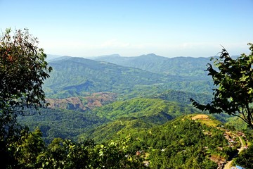 lush hills of Nagaland, tribal area, Northeast India