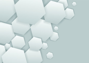 Abstract technology background with polygonal shape Hi-tech concept ,Vector Illustration