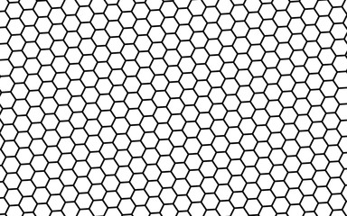 Black honeycomb on a white background. Isometric geometry. 3D illustration