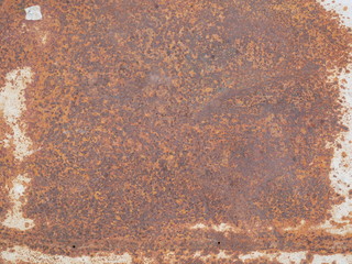 rusty metal texture of old wall