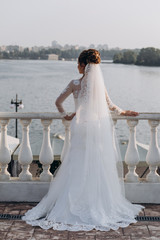 Preparing the bride for the upcoming wedding.