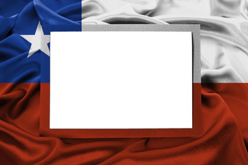 flag with a frame and a clean place in the center for text