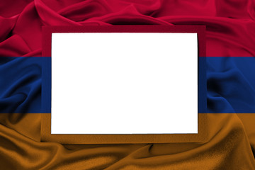 flag with a frame and a clean place in the center for text