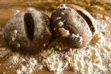  Homemade baking. Fresh bakery. Buns. Bread.