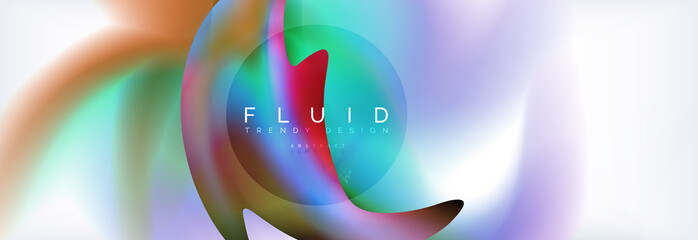 Background abstract holographic fluid colors wave design