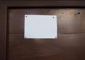blank paper sign