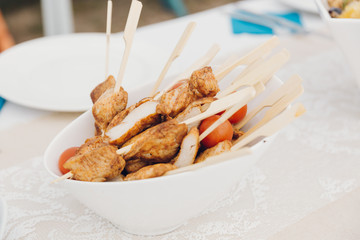 Details of chicken food in a bowl