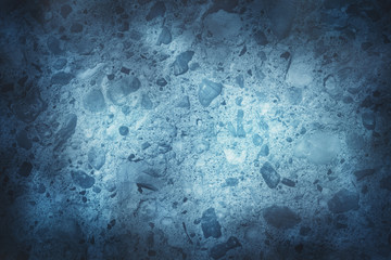 Closeup of blue concrete texture