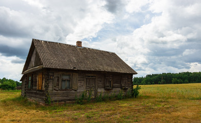 old wooden house in eastern Poland