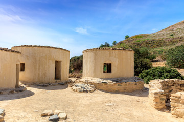 The Neolithic settlement of Choirokoitia, occupied from the 7th to the 4th millennium B.C. in Cyprus.