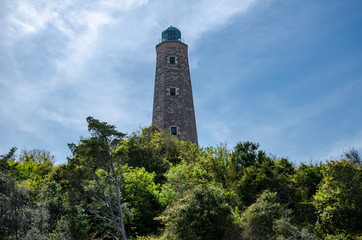 Old Cape Henry Lighthouse near Virginia Beach Virgina
