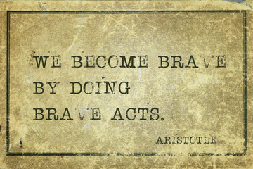 brave acts Aristotle