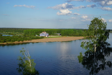 Russia. The city of Kirov, the river Vyatka. Spring of 2017.