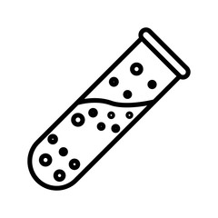 Test tube vector icon