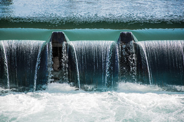 water flowing through luzern