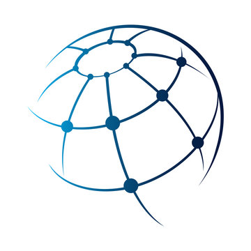 template logo design globe. Vector illustration icon