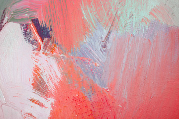 Artists oil paints multicolored closeup abstract background