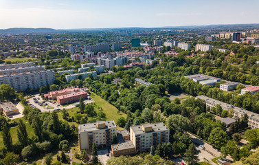 view of Krakow from Nowa Huta