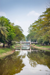 Fototapeta na wymiar Siem Reap River view, Cambodia