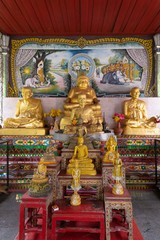 Buddha statue temple in Chiang Mai wat thailand Southeast Asia 